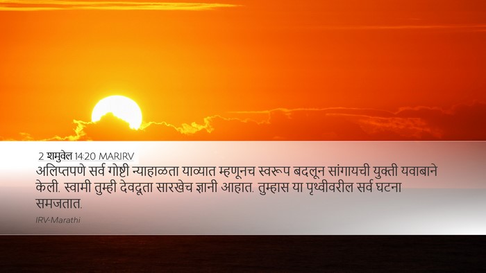 2 शमुवेल 14:20 MARIRV Bible Verse Image