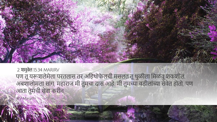 2 शमुवेल 15:34 MARIRV Bible Verse Image