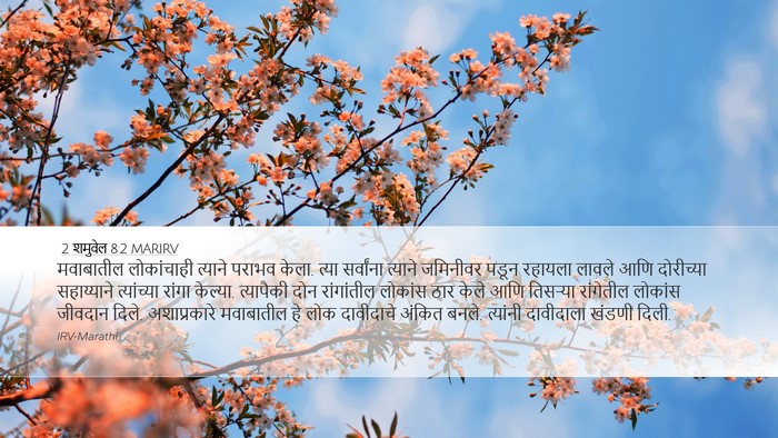 2 शमुवेल 8:2 MARIRV Bible Verse Image