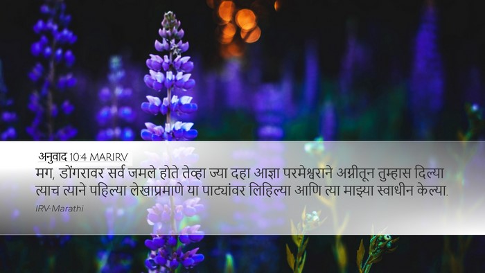 अनुवाद 10:4 MARIRV Bible Verse Image