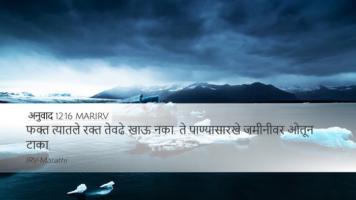 अनुवाद 12:16 MARIRV Bible Verse Image