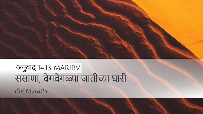 अनुवाद 14:13 MARIRV Desktop Wallpaper - ससाणा, वेगवेगळ्या - Desktop Bible Verse Wallpaper