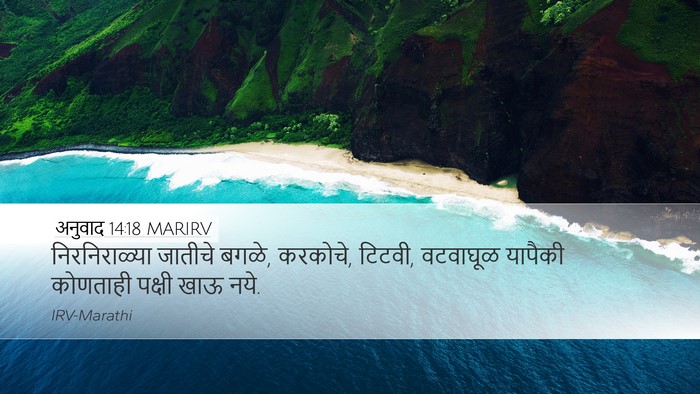 अनुवाद 14:18 MARIRV Desktop Wallpaper - निरनिराळ्या - Desktop Bible Verse Wallpaper