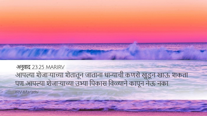 अनुवाद 23:25 MARIRV Bible Verse Image