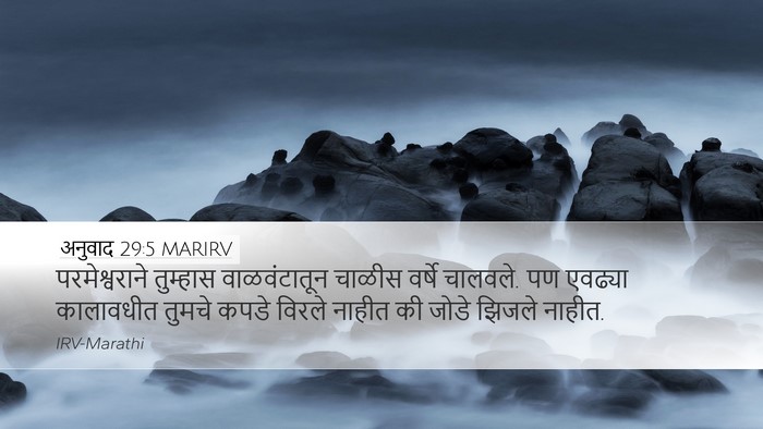 अनुवाद 29:5 MARIRV Bible Verse Image