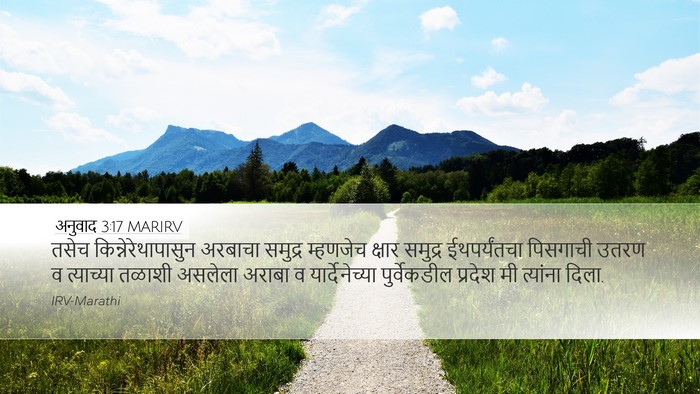 अनुवाद 3:17 MARIRV Bible Verse Image