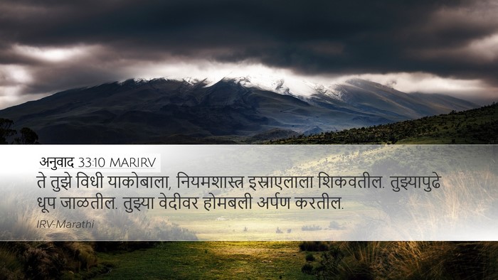 अनुवाद 33:10 MARIRV Bible Verse Image