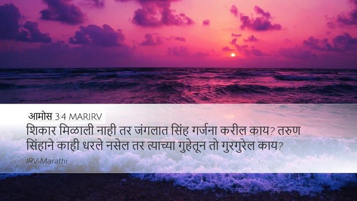 आमोस 3:4 MARIRV Bible Verse Image
