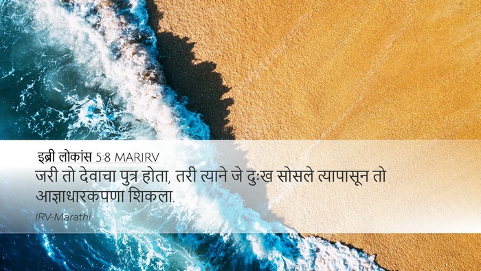 इब्री लोकांस 5:8 MARIRV Bible Verse Image