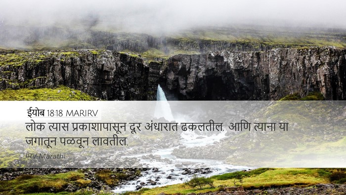 ईयोब 18:18 MARIRV Bible Verse Image