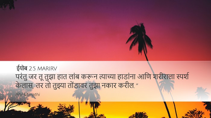 ईयोब 2:5 MARIRV Bible Verse Image