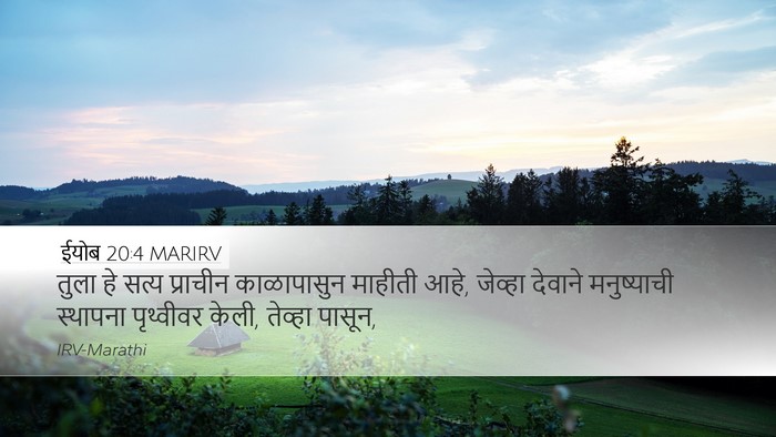 ईयोब 20:4 MARIRV Bible Verse Image