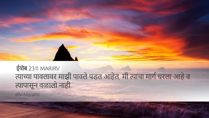 ईयोब 23:11 MARIRV Bible Verse Image