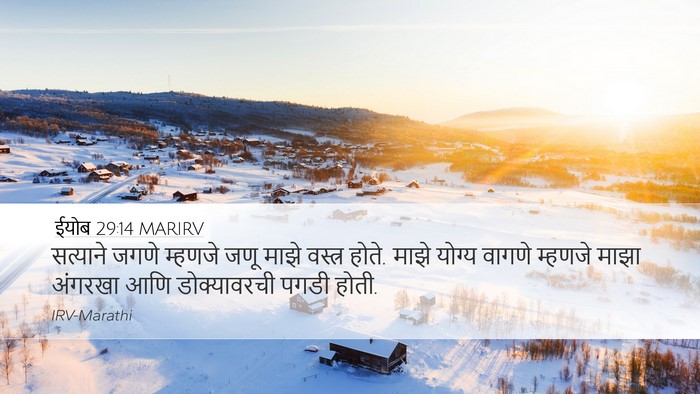 ईयोब 29:14 MARIRV Bible Verse Image