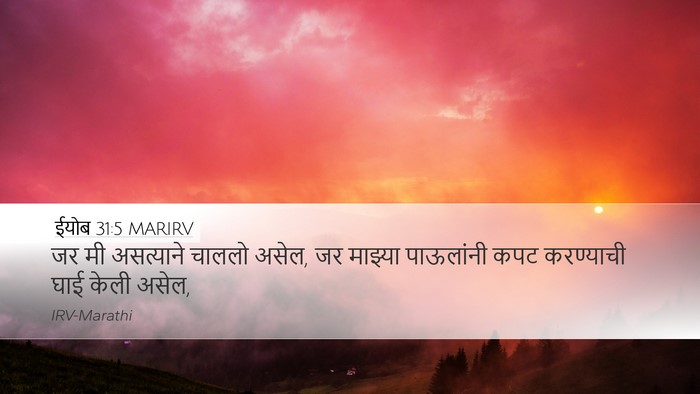 ईयोब 31:5 MARIRV Bible Verse Image