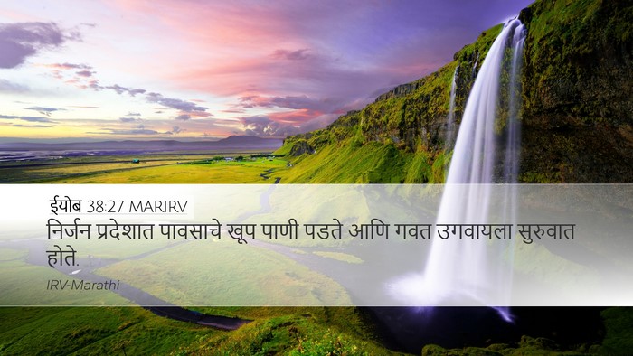 ईयोब 38:27 MARIRV Bible Verse Image