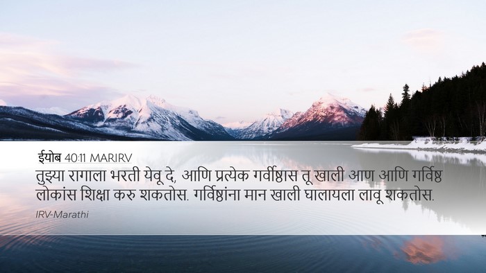 ईयोब 40:11 MARIRV Bible Verse Image