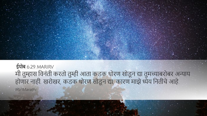 ईयोब 6:29 MARIRV Bible Verse Image