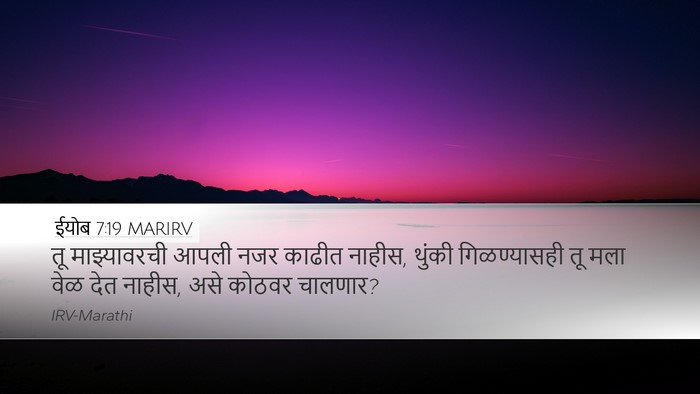 ईयोब 7:19 MARIRV Bible Verse Image