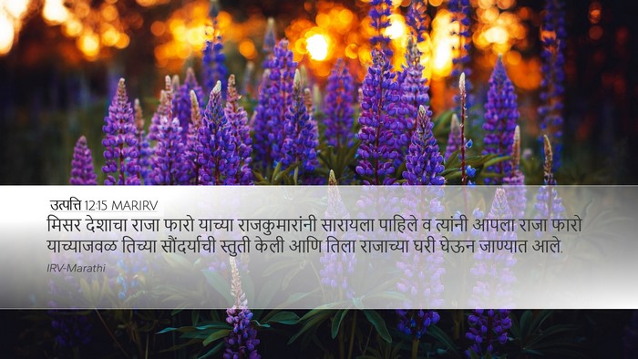 उत्पत्ति 12:15 MARIRV Desktop Wallpaper - मिसर देशाचा राजा - Desktop Bible Verse Wallpaper