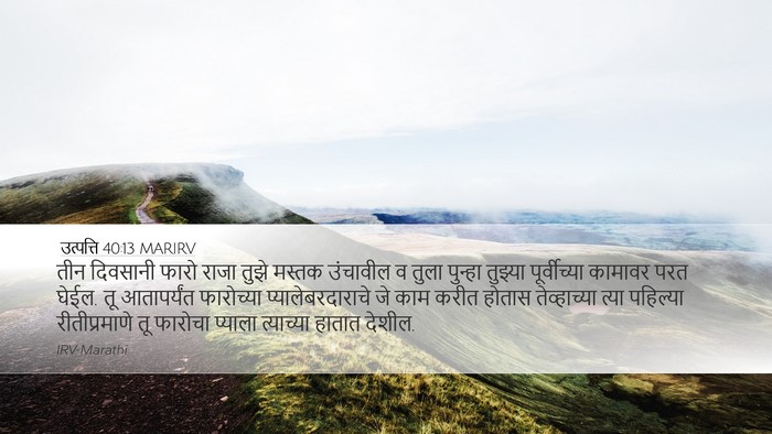 उत्पत्ति 40:13 MARIRV Bible Verse Image