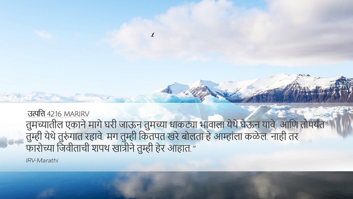 उत्पत्ति 42:16 MARIRV Bible Verse Image
