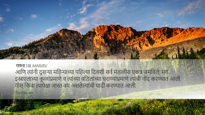 गणना 1:18 MARIRV Bible Verse Image