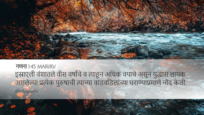 गणना 1:45 MARIRV Desktop Wallpaper - इस्राएली वंशातले - Desktop Bible Verse Wallpaper