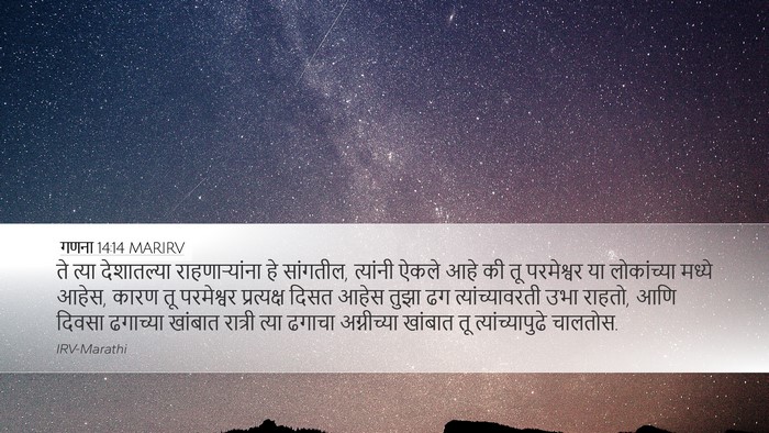 गणना 14:14 MARIRV Bible Verse Image