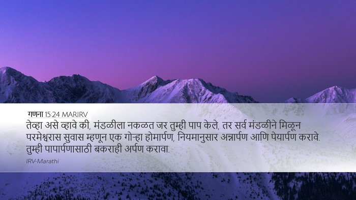 गणना 15:24 MARIRV Bible Verse Image