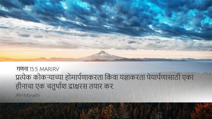 गणना 15:5 MARIRV Bible Verse Image