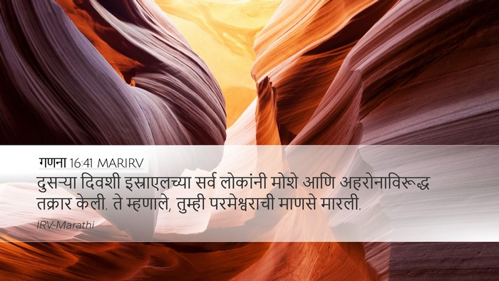 गणना 16:41 MARIRV Bible Verse Image