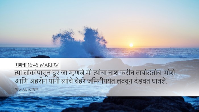 गणना 16:45 MARIRV Bible Verse Image