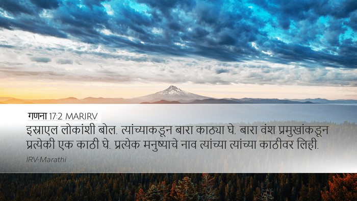 गणना 17:2 MARIRV Desktop Wallpaper - इस्राएल लोकांशी - Desktop Bible Verse Wallpaper