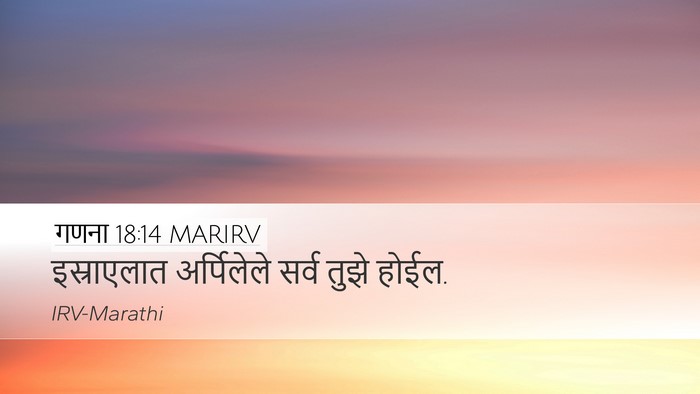 गणना 18:14 MARIRV Desktop Wallpaper - इस्राएलात - Desktop Bible Verse Wallpaper