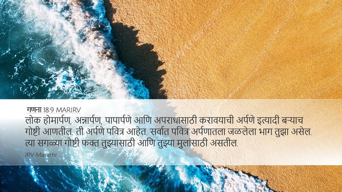 गणना 18:9 MARIRV Bible Verse Image