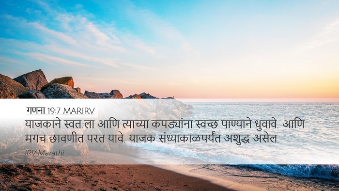 गणना 19:7 MARIRV Bible Verse Image