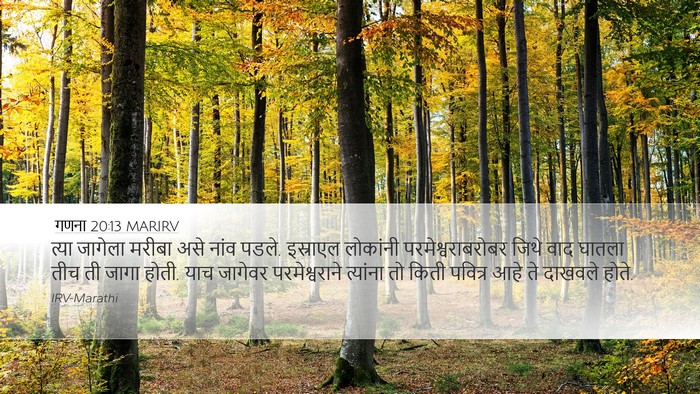 गणना 20:13 MARIRV Bible Verse Image