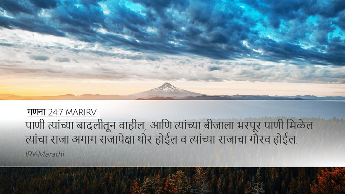 गणना 24:7 MARIRV Bible Verse Image