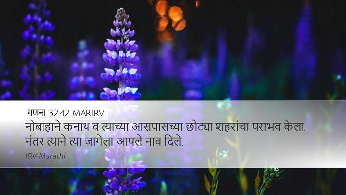गणना 32:42 MARIRV Desktop Wallpaper - नोबाहाने कनाथ व - Desktop Bible Verse Wallpaper