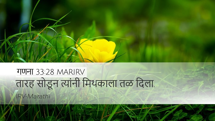 गणना 33:28 MARIRV Desktop Wallpaper - तारह सोडून - Desktop Bible Verse Wallpaper