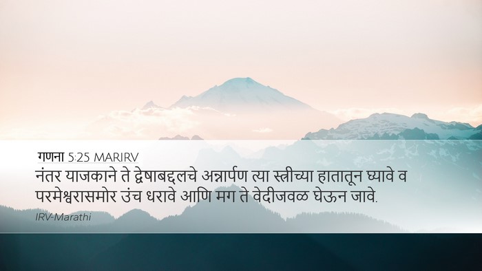 गणना 5:25 MARIRV Bible Verse Image