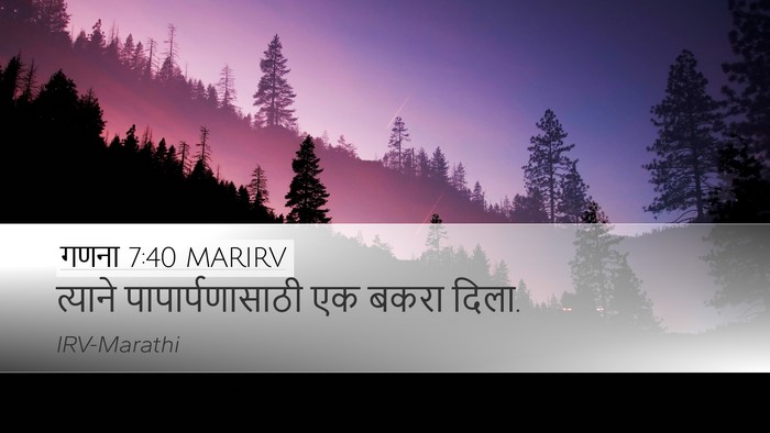गणना 7:40 MARIRV Desktop Wallpaper - त्याने - Desktop Bible Verse Wallpaper