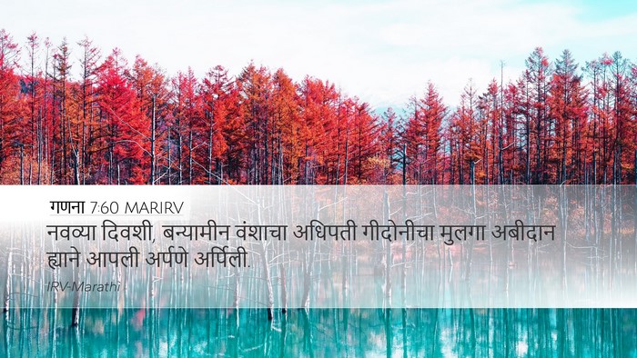 गणना 7:60 MARIRV Bible Verse Image