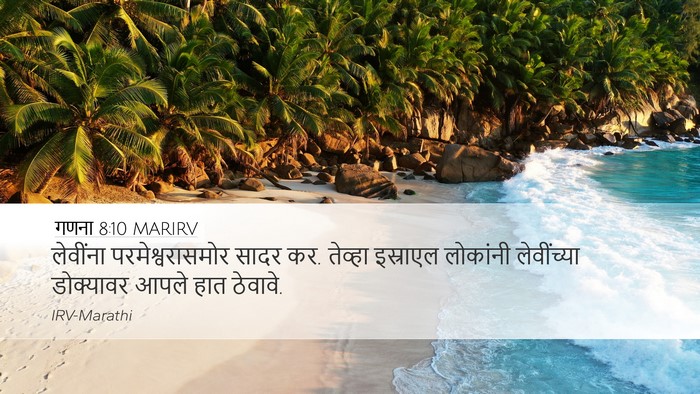 गणना 8:10 MARIRV Desktop Wallpaper - लेवींना - Desktop Bible Verse Wallpaper