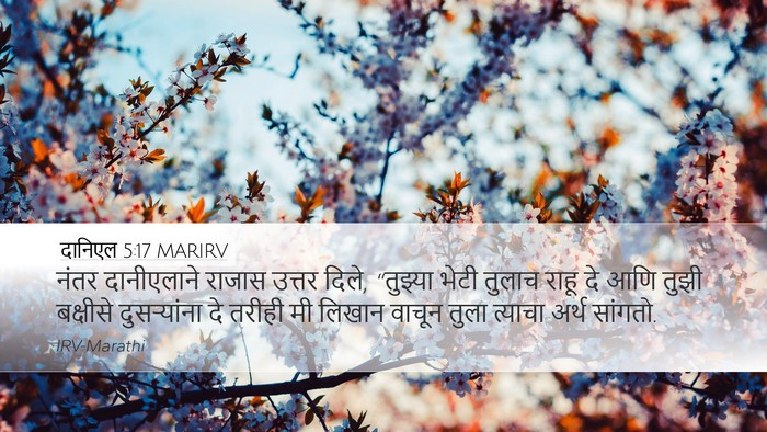 दानिएल 5:17 MARIRV Bible Verse Image