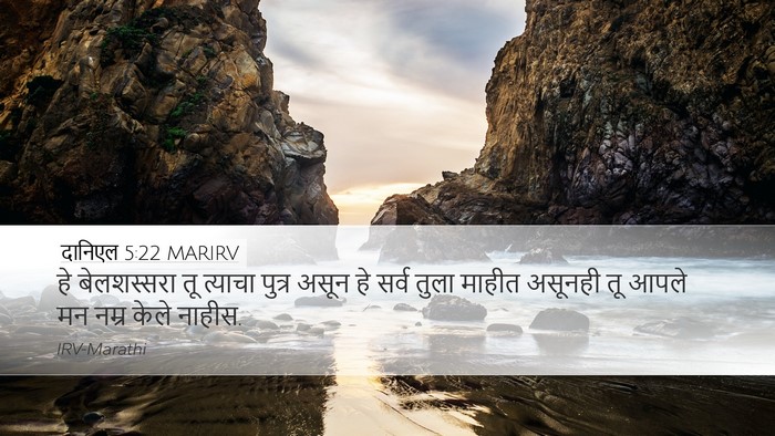 दानिएल 5:22 MARIRV Bible Verse Image