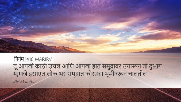निर्गम 14:16 MARIRV Bible Verse Image