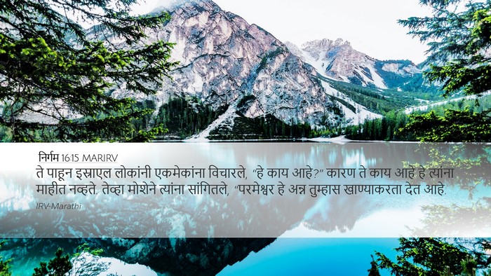 निर्गम 16:15 MARIRV Bible Verse Image