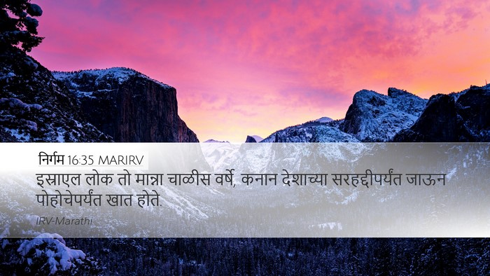 निर्गम 16:35 MARIRV Bible Verse Image